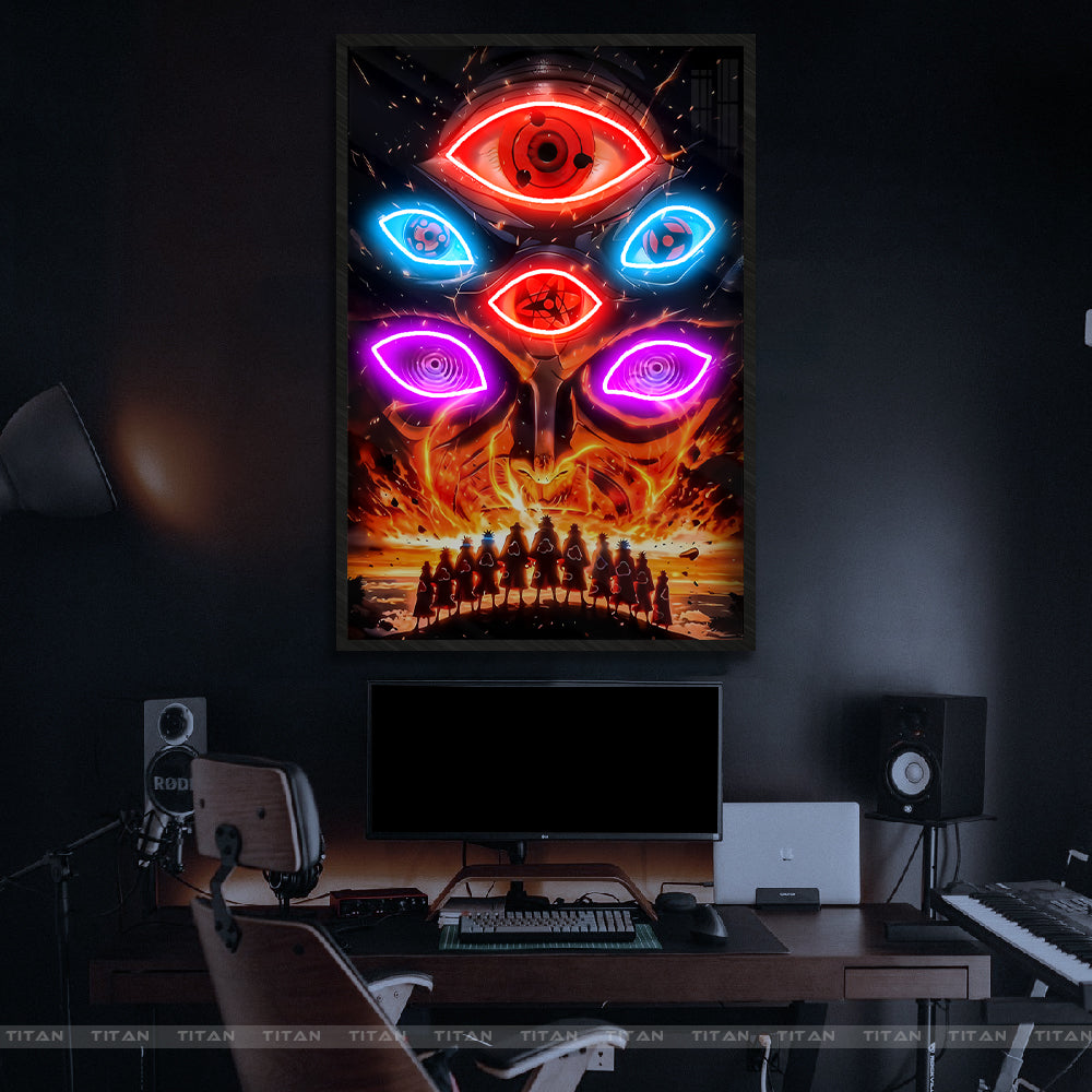 Tranh Anime Led Điểm 3D Tráng Gương Naruto L3D.NRT0007