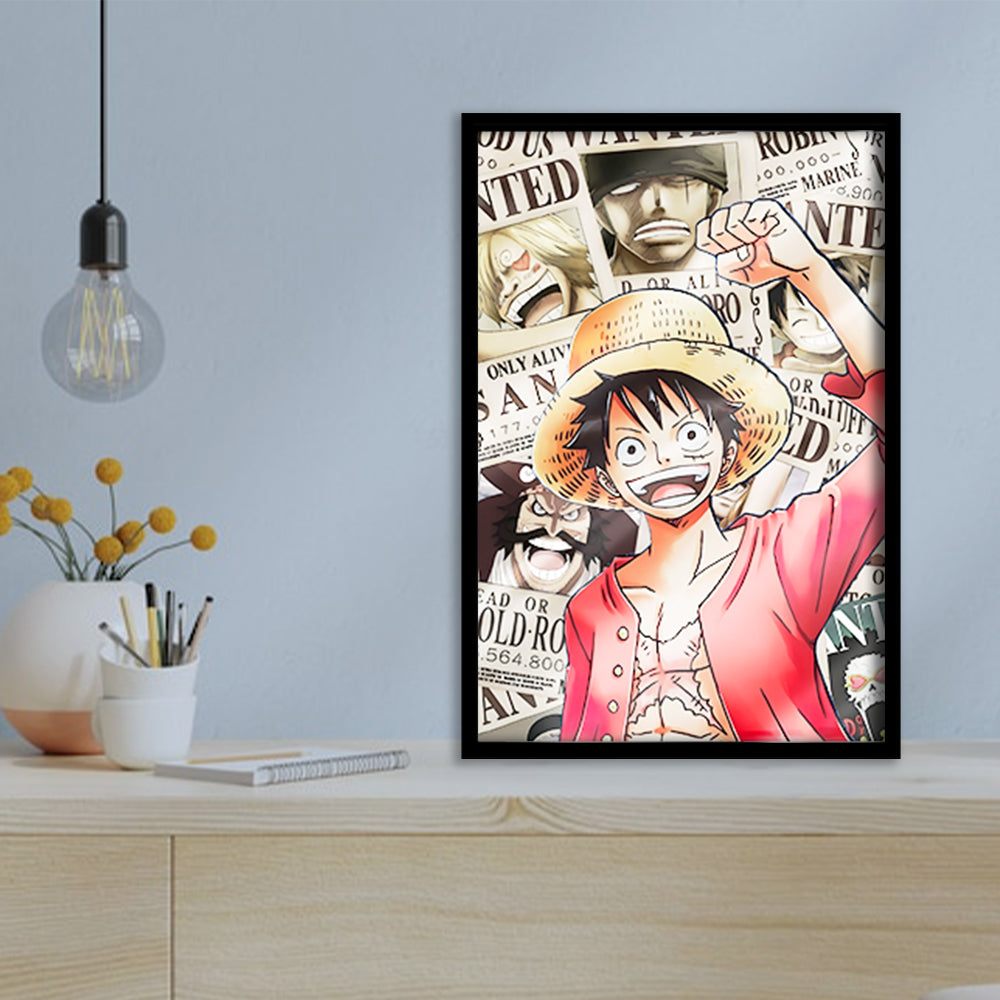 TRANH ANIME LED MINI ĐỔI MÀU ONE PIECE LUFFY LM.OP0001