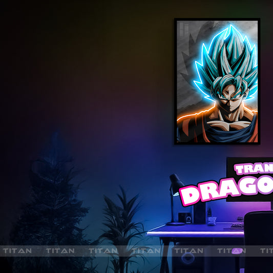 Tranh Anime Led Điểm 3D Tráng Gương Dragon Ball L3D.0012