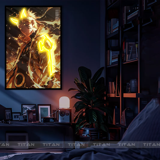 Tranh Anime Led Điểm 3D Tráng Gương Naruto L3D.NRT0008