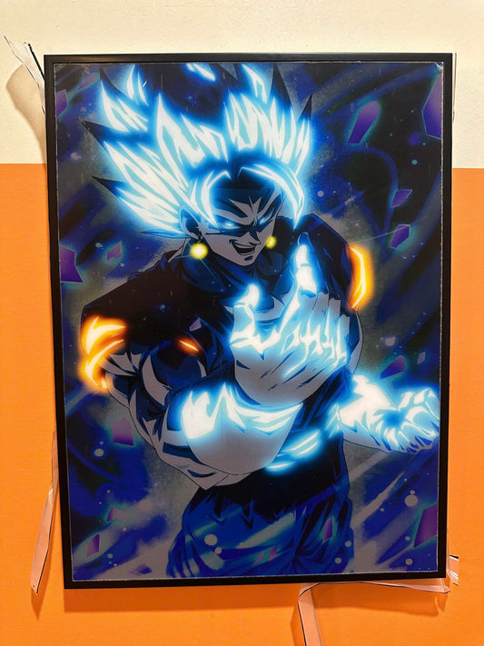 TRANH TRÁNG GƯƠNG TREO TƯỜNG ĐƠN  DRAGON BALL NEON 30X40CM