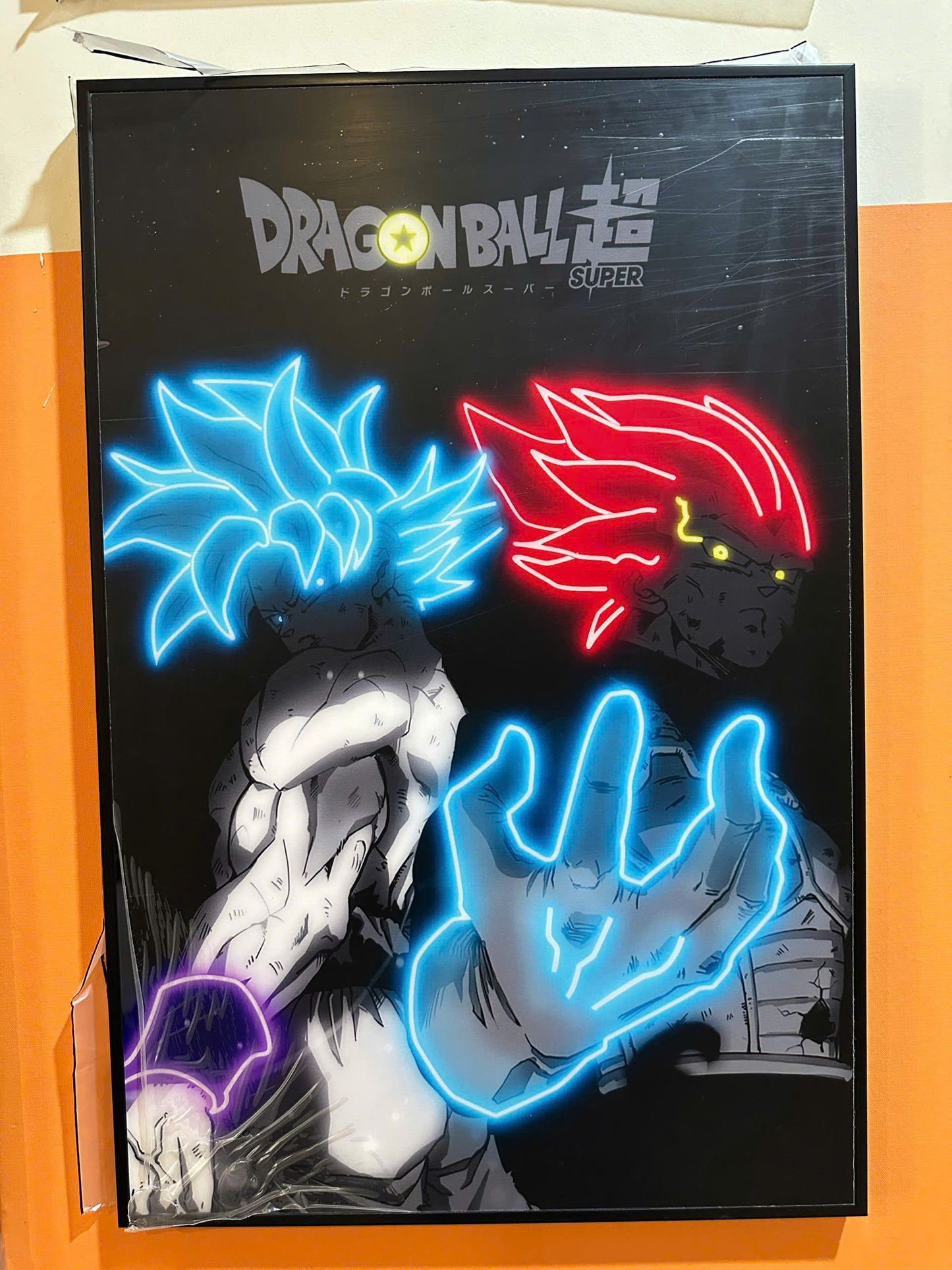 TRANH TRÁNG GƯƠNG TREO TƯỜNG ĐƠN DRAGON BALL NEON 40X60CM