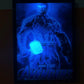 TRANH CANVAS LED ĐIỂM CAPTAIN AMERICA 30X40CM