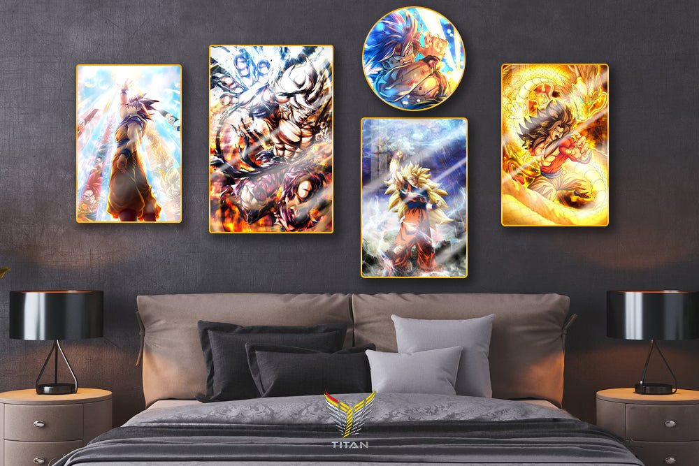 TRANH DECOR TREO TƯỜNG THEO BỘ DRAGON BALL 5DRB0001