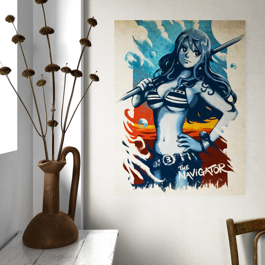 POSTER ANIME ONE PIECE NAMI DECAL0065