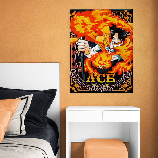 POSTER ANIME ONE PIECE ACE DECAL0072