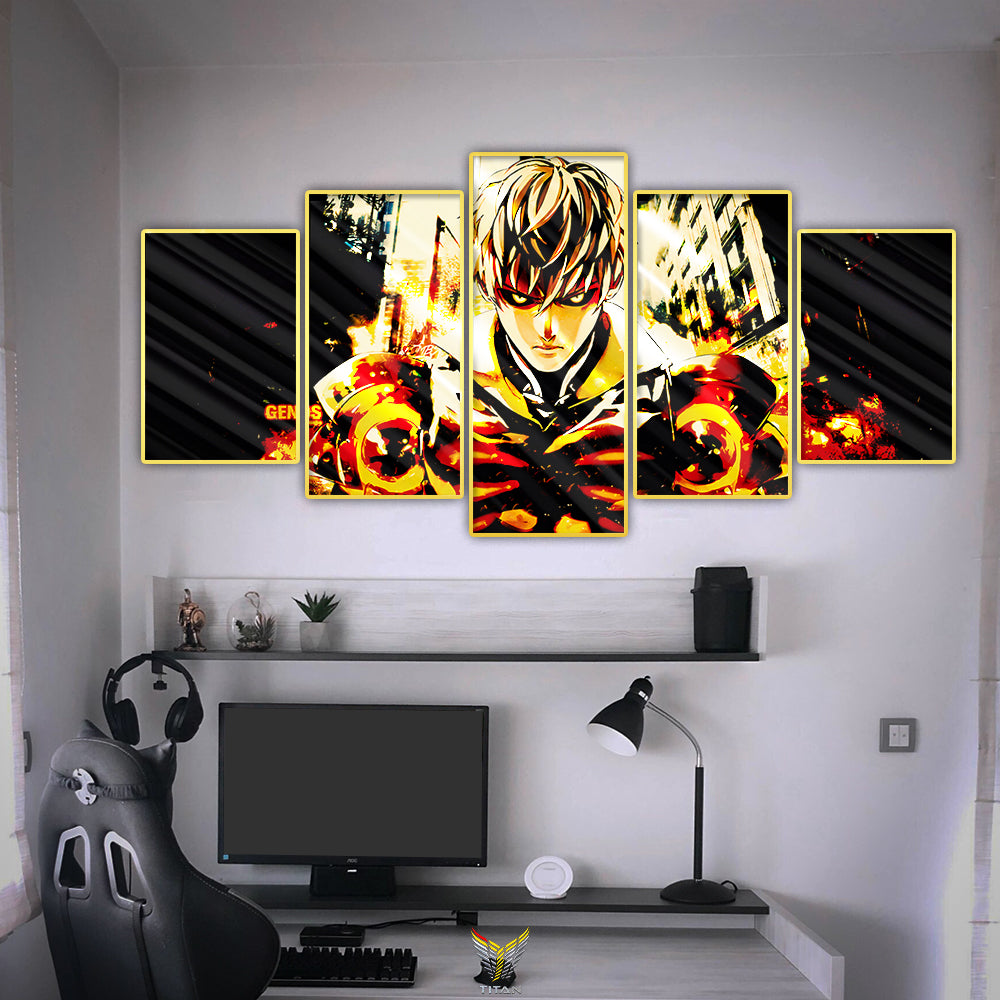 TRANH ANIME TREO TƯỜNG GHÉP 5 ONE PUNCH MAN 5OPM0007