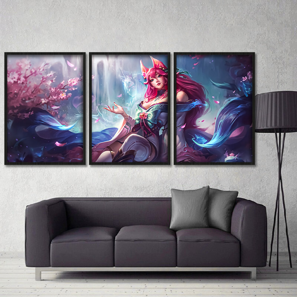 TRANH DECOR TREO TƯỜNG GHÉP 3 LEAGUE OF LEGENDS 3LOL0006