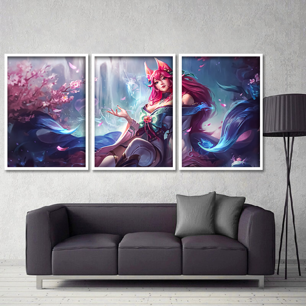 TRANH DECOR TREO TƯỜNG GHÉP 3 LEAGUE OF LEGENDS 3LOL0006