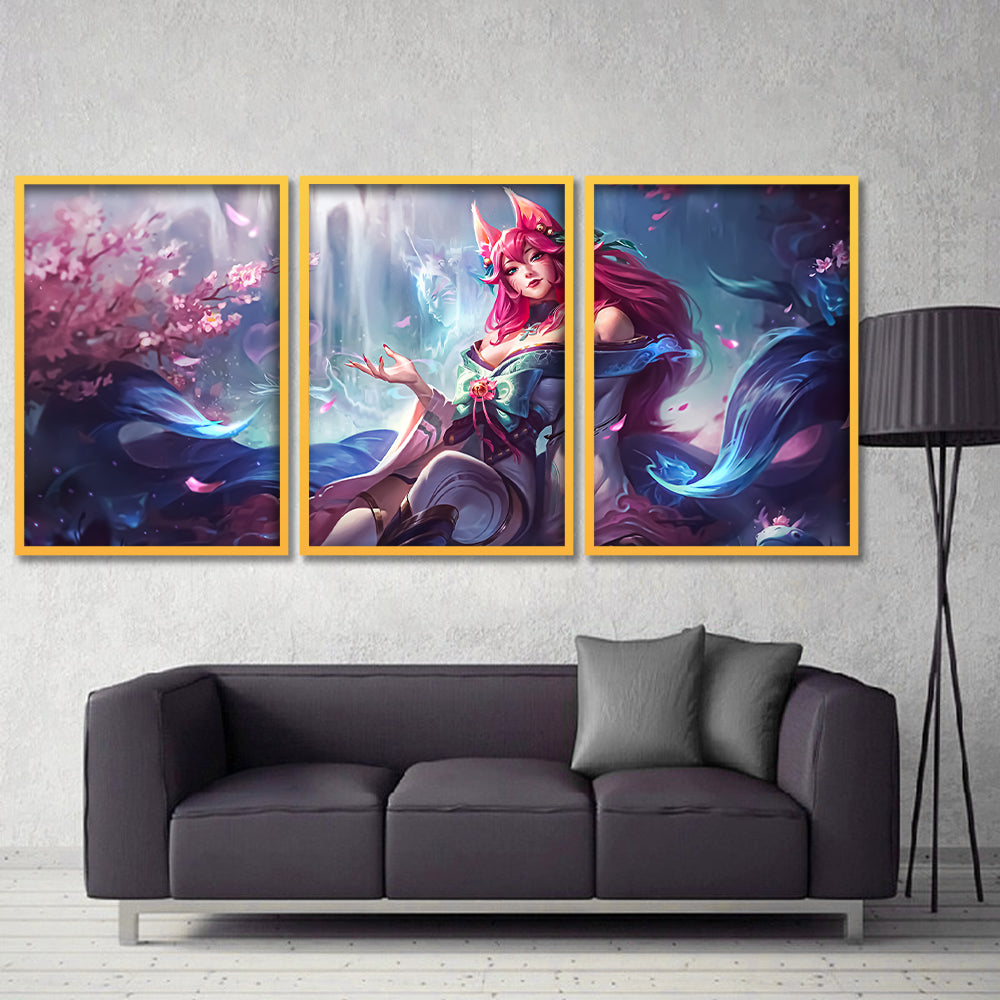 TRANH DECOR TREO TƯỜNG GHÉP 3 LEAGUE OF LEGENDS 3LOL0006