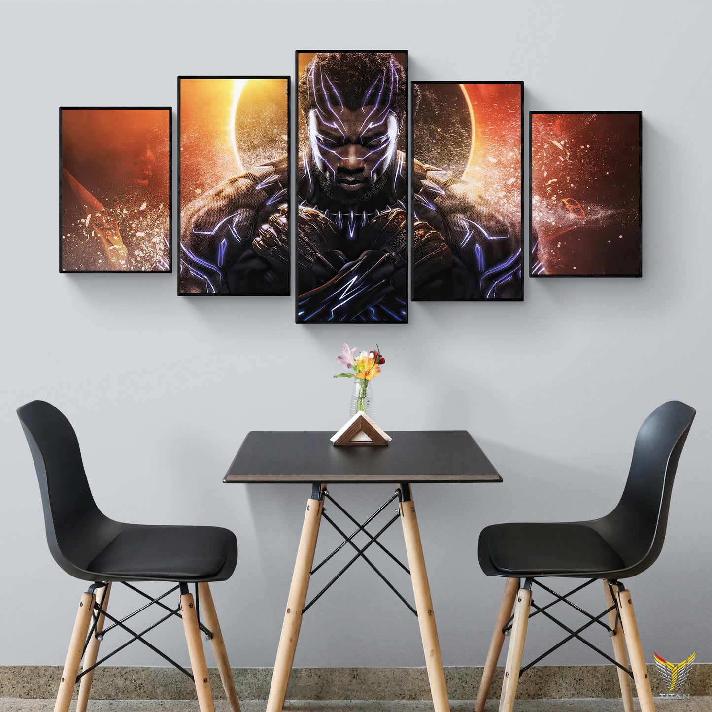 TRANH DECOR TREO TƯỜNG GHÉP 5 MARVEL 5M0026