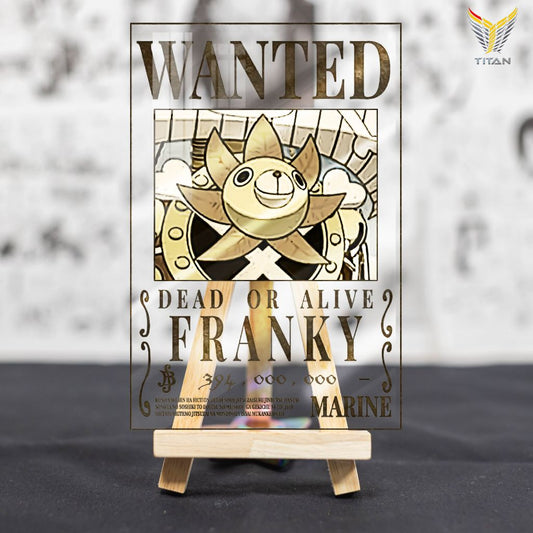 TRANH KÍNH ANIME ONE PIECE WANTED FRANKY MICA0004