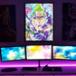 TRANH ANIME TREO TƯỜNG CANVAS LED TRẮNG ZORO ONE PIECE L.OP0025