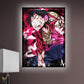 TRANH ANIME TREO TƯỜNG CANVAS LED TRẮNG ONE PIECE LUFFY L.OP0036